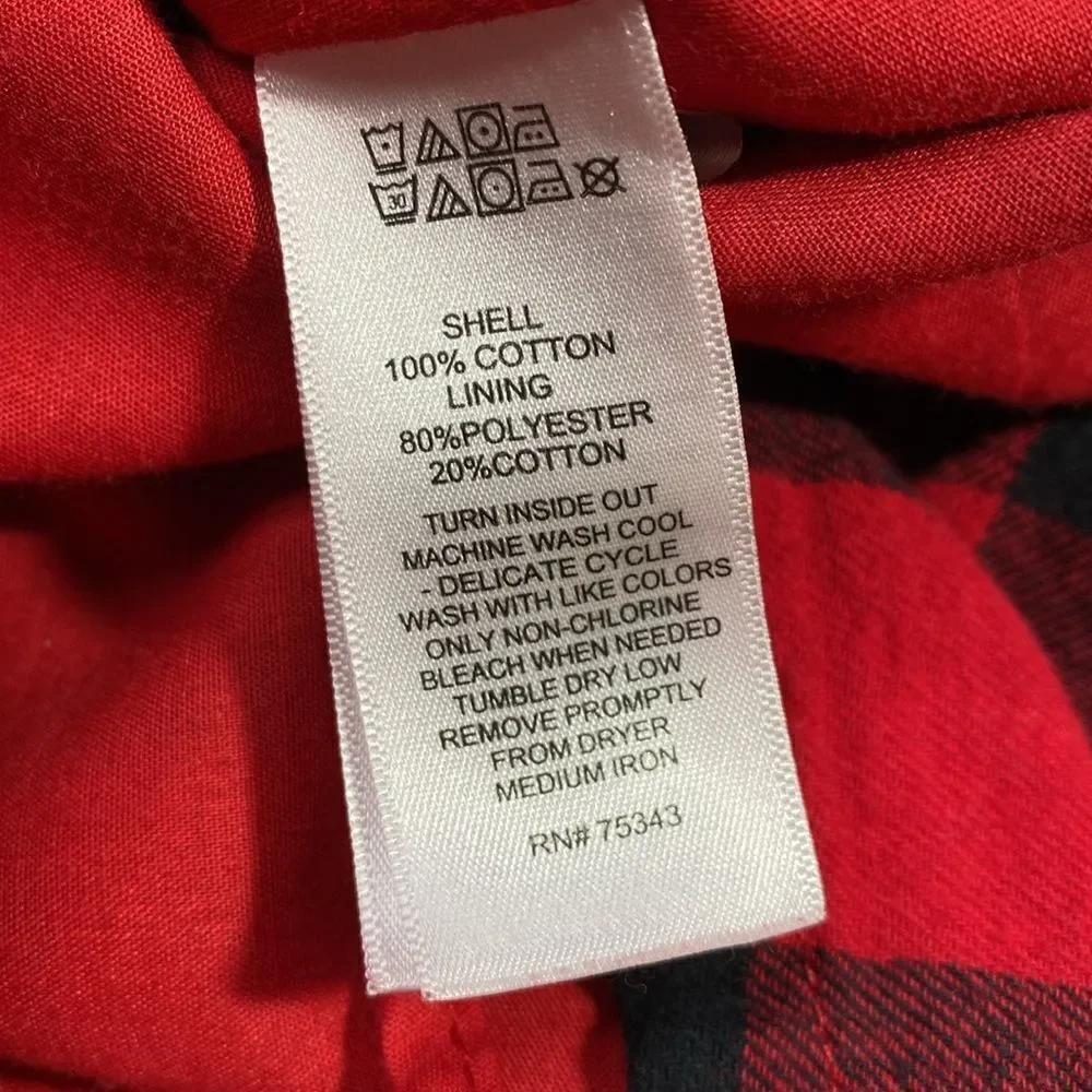 TOMMY BAHAMA Flannel Buffalo Check Velvet Bow Dress